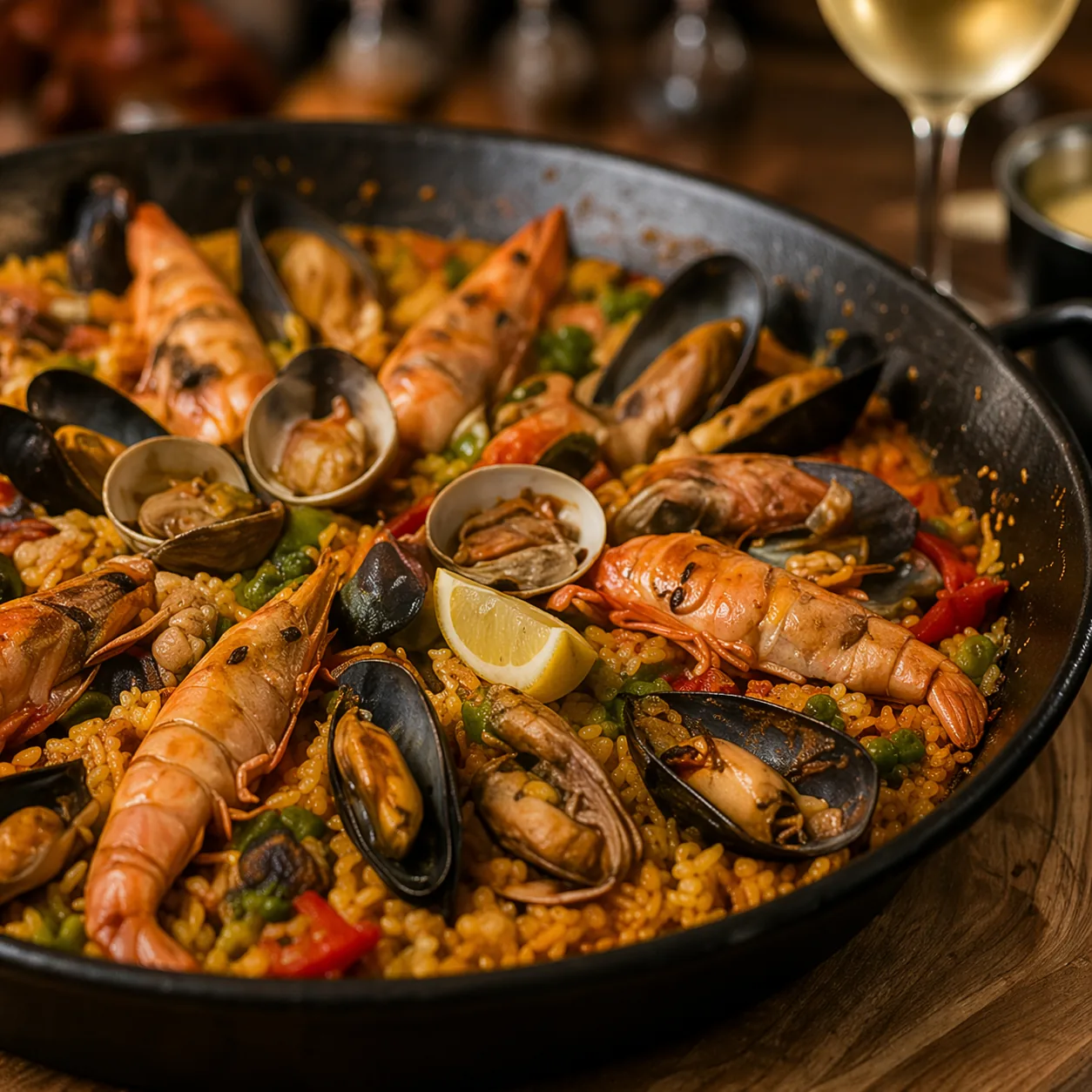 Paella de mariscos